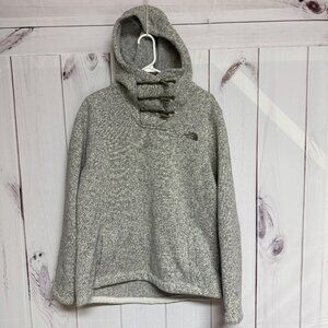 The North Face Crescent Hoodie Women’s XL Gray Toggle Closure EUC